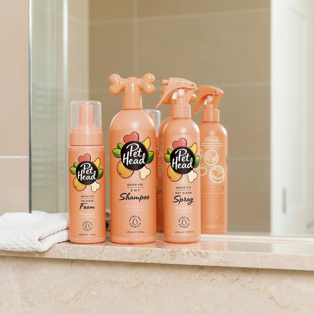 Cleansing Foam Pet Head Quick Fix Peach 200 ml Dog