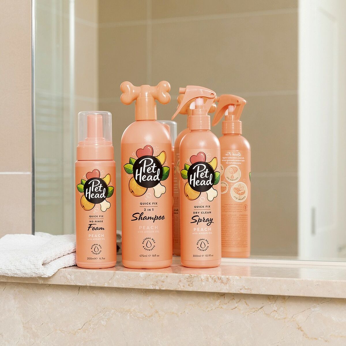 Cleansing Foam Pet Head Quick Fix Peach 200 ml Dog
