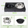 Dog Bowl Stand with 3 Bowls
