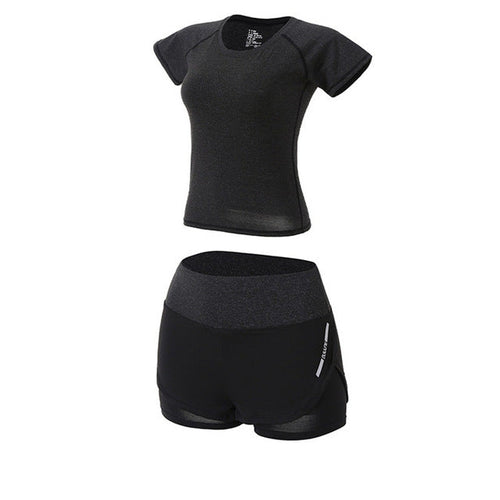 5Pcs Women's Yoga Sets Outdoor Running Yoga Quick Dry
