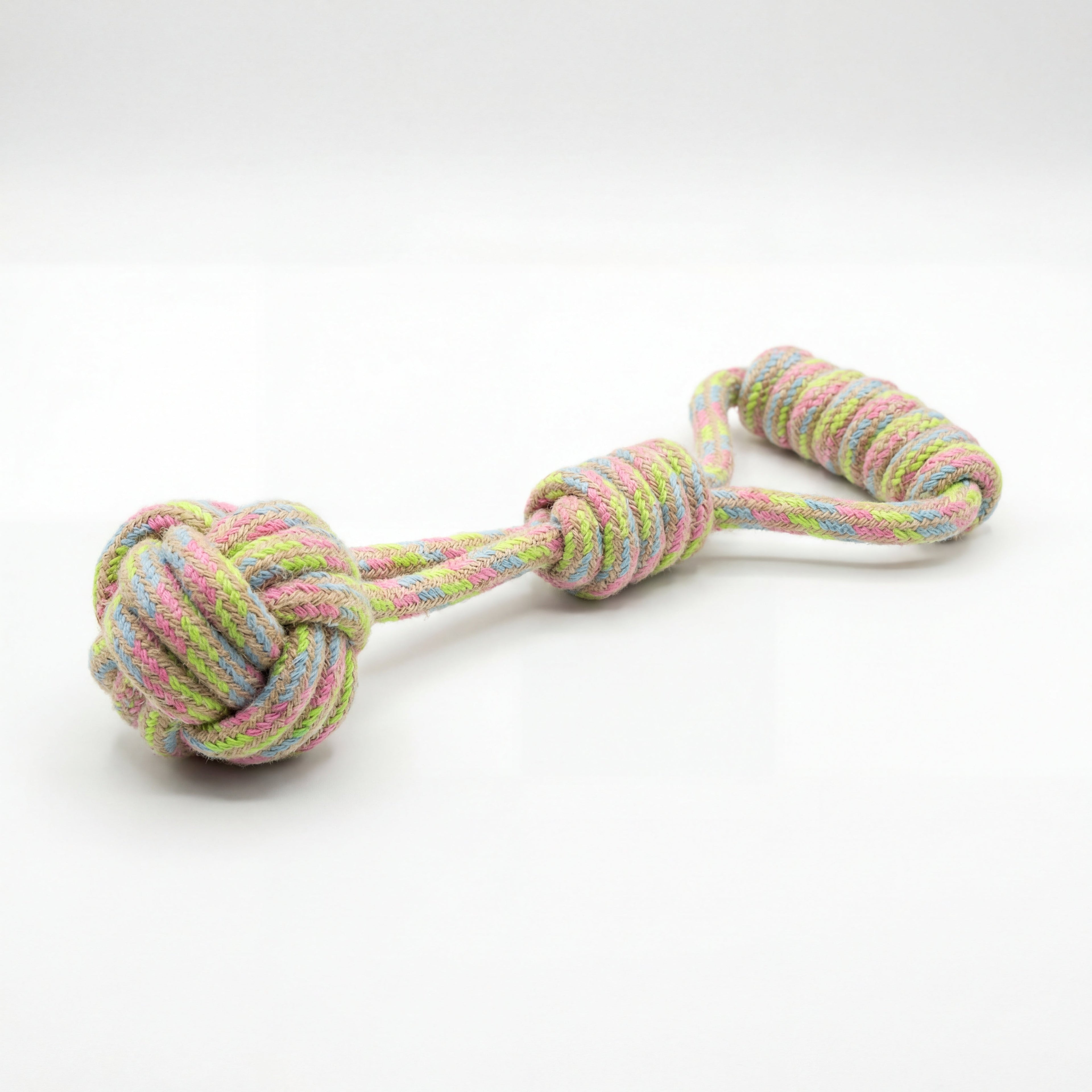 Rainbow Hemp Tug Toy | Monkey Fist-4