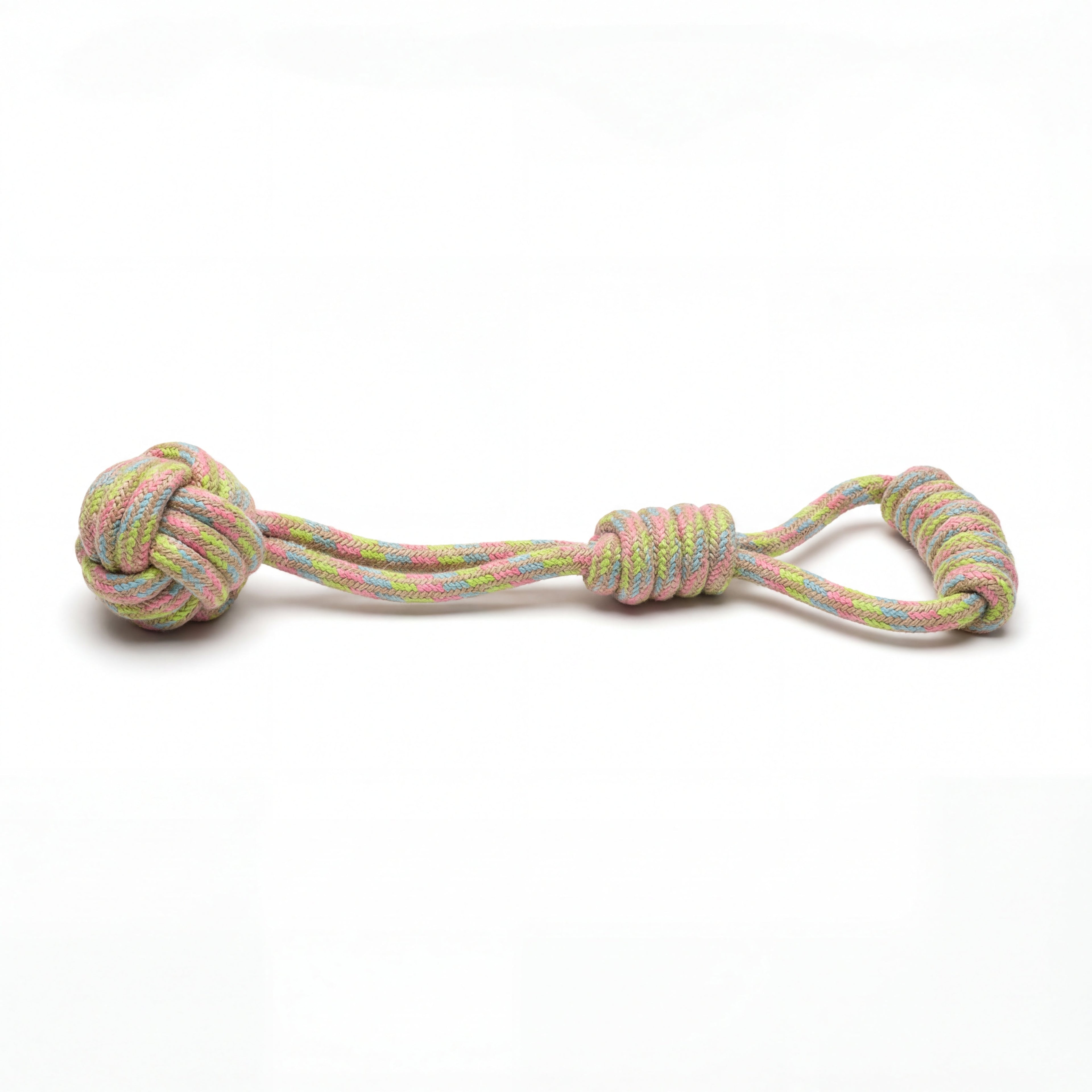 Rainbow Hemp Tug Toy | Monkey Fist-3