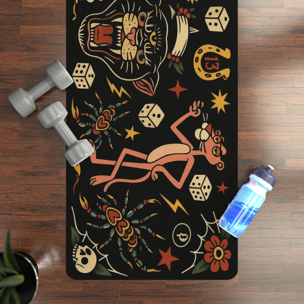 Macabre & Mantras — Tattoo Design Yoga Mat (3mm) | Yune Yoga
