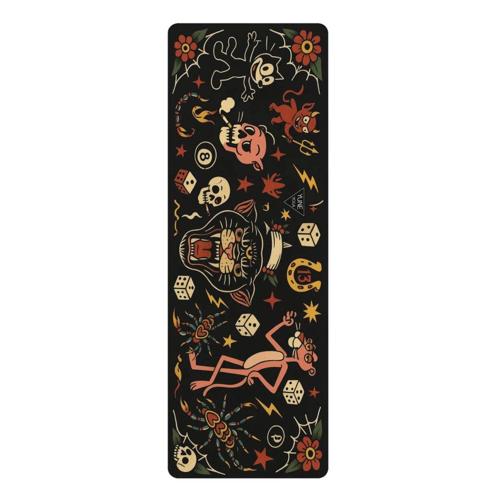 Macabre & Mantras — Tattoo Design Yoga Mat (3mm) | Yune Yoga