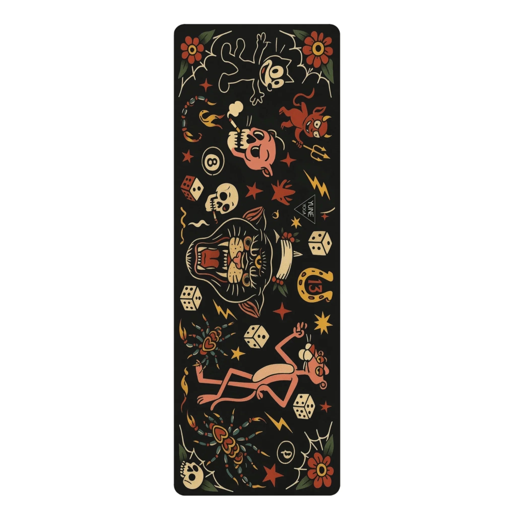 Macabre & Mantras — Tattoo Design Yoga Mat (3mm) | Yune Yoga