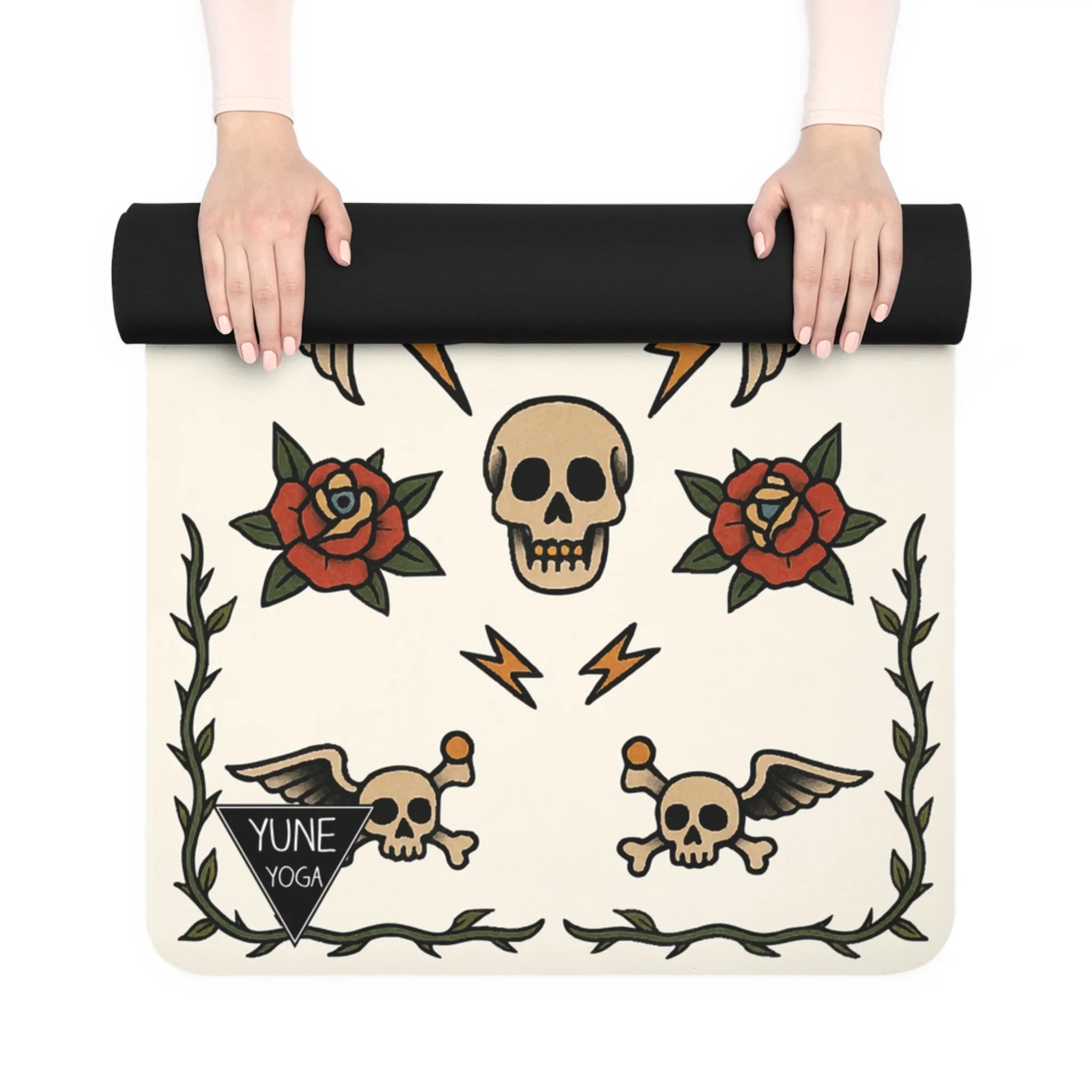 Baby Bat, Big Grip — Tattoo Series Yoga Mat | Yune Yoga