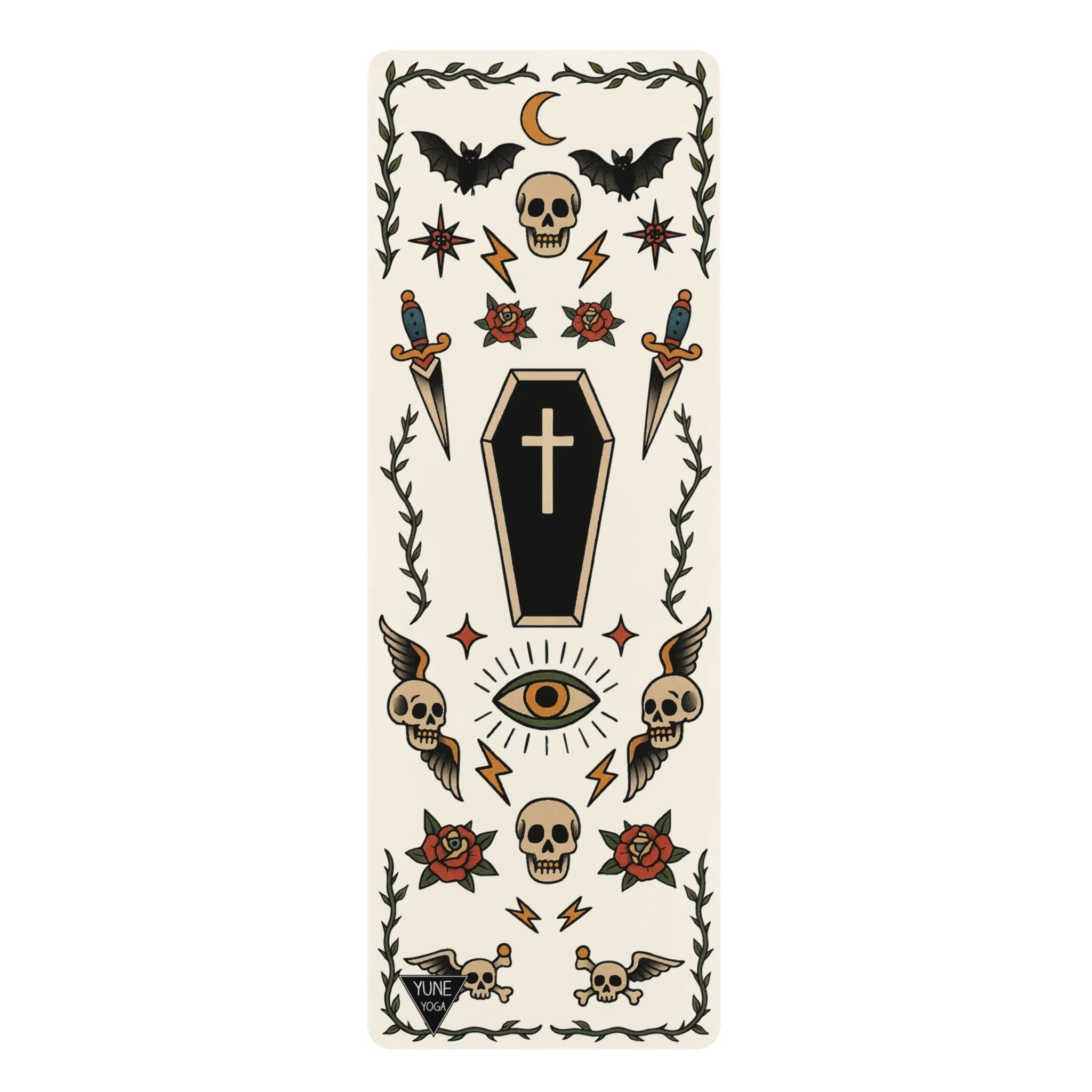 Baby Bat, Big Grip — Tattoo Series Yoga Mat | Yune Yoga